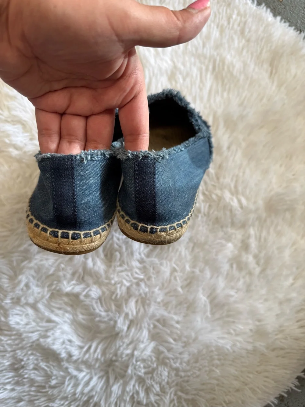 Coach Two-Tone Denim Espadrille